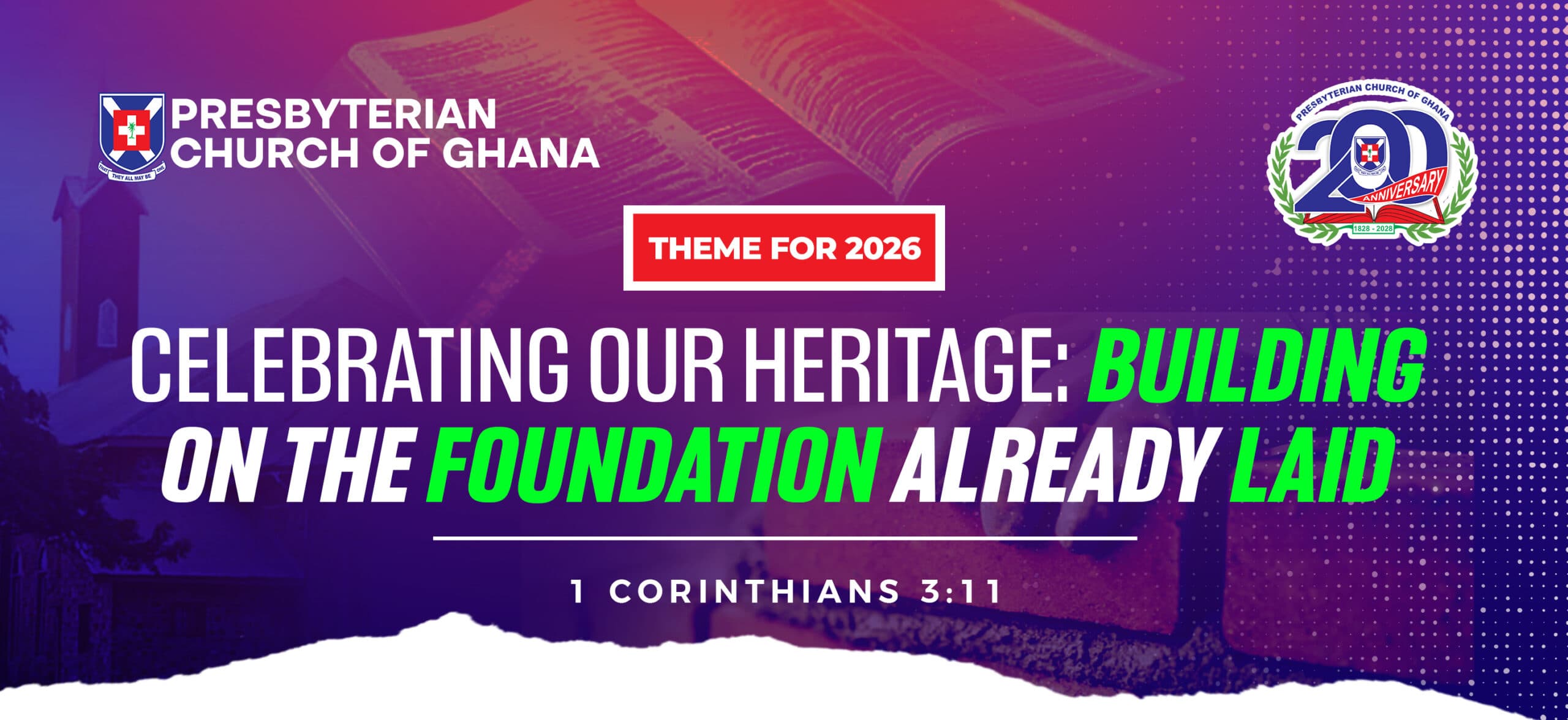 Presbyterian Church of Ghana 2026 theme banner